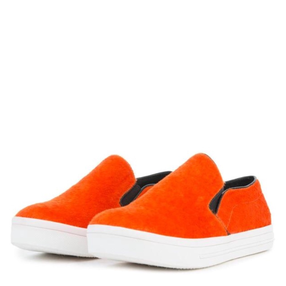 Faux Pony Fur Slip-ons